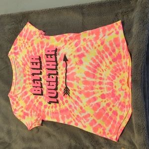 Justice tye dye Tshirt size 8